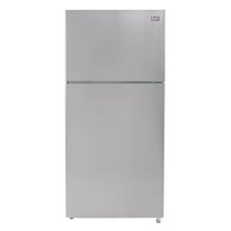 Avanti 18 Cu. ft. Top Mount Refrigerator, Standard Door Style, Stainless Steel - New
