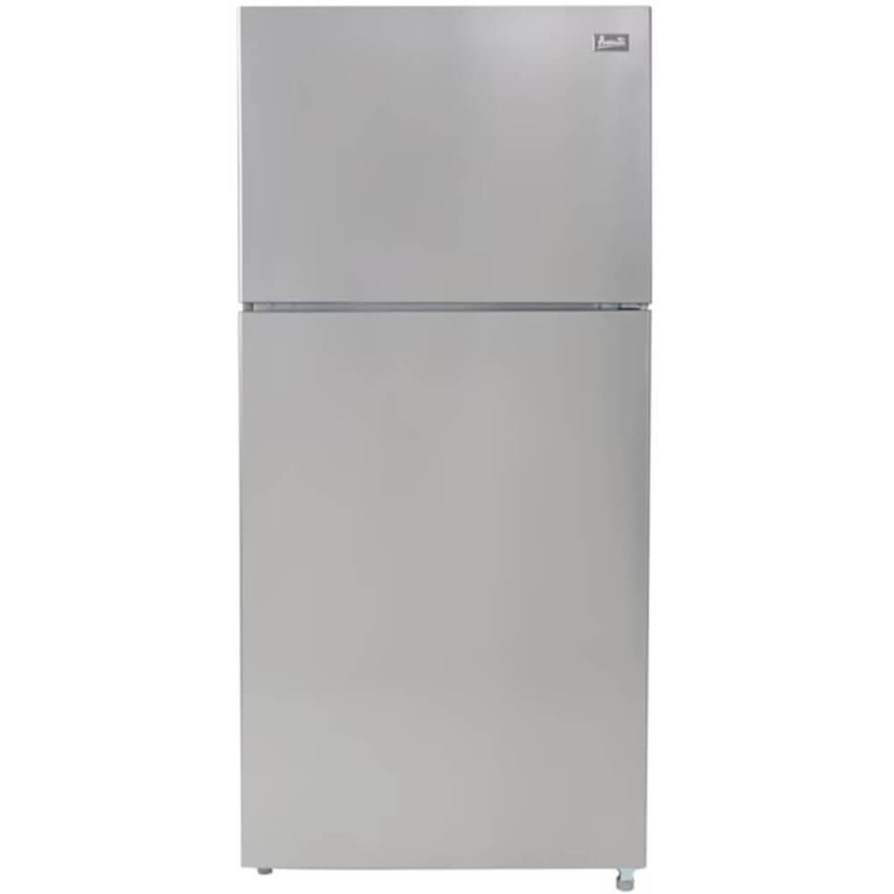 Avanti 18 Cu. Ft. Stainless Steel Top Freezer Refrigerator with Ice Maker