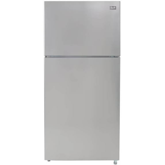 Avanti 18 Cu. ft. Top Mount Refrigerator, Standard Door Style, Stainless Steel - New