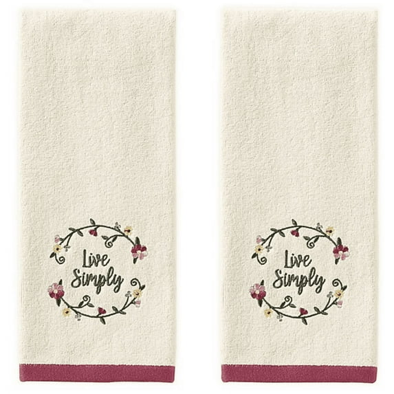 Avanti 2-Piece Live Simply Hand Towel Set