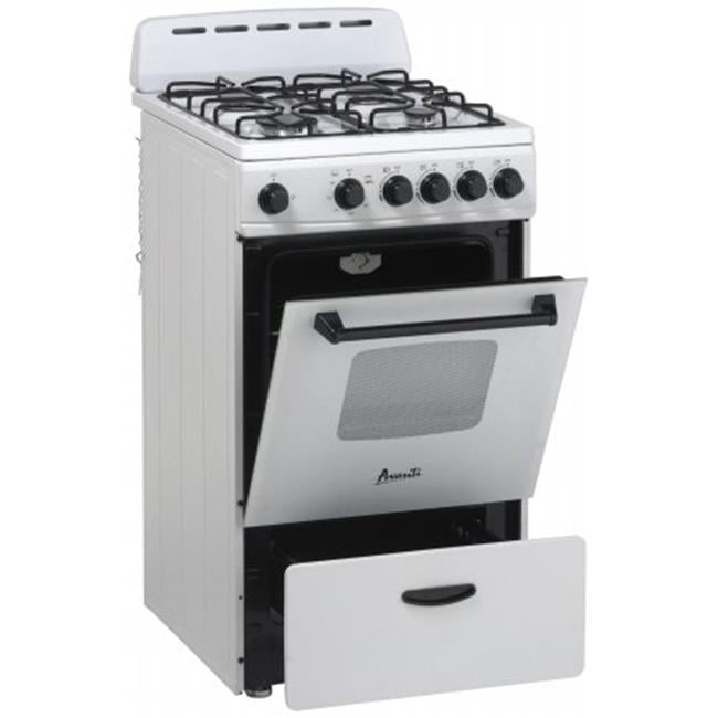 Avanti 20" Compact Gas Range Oven, in White (GR2011CW)