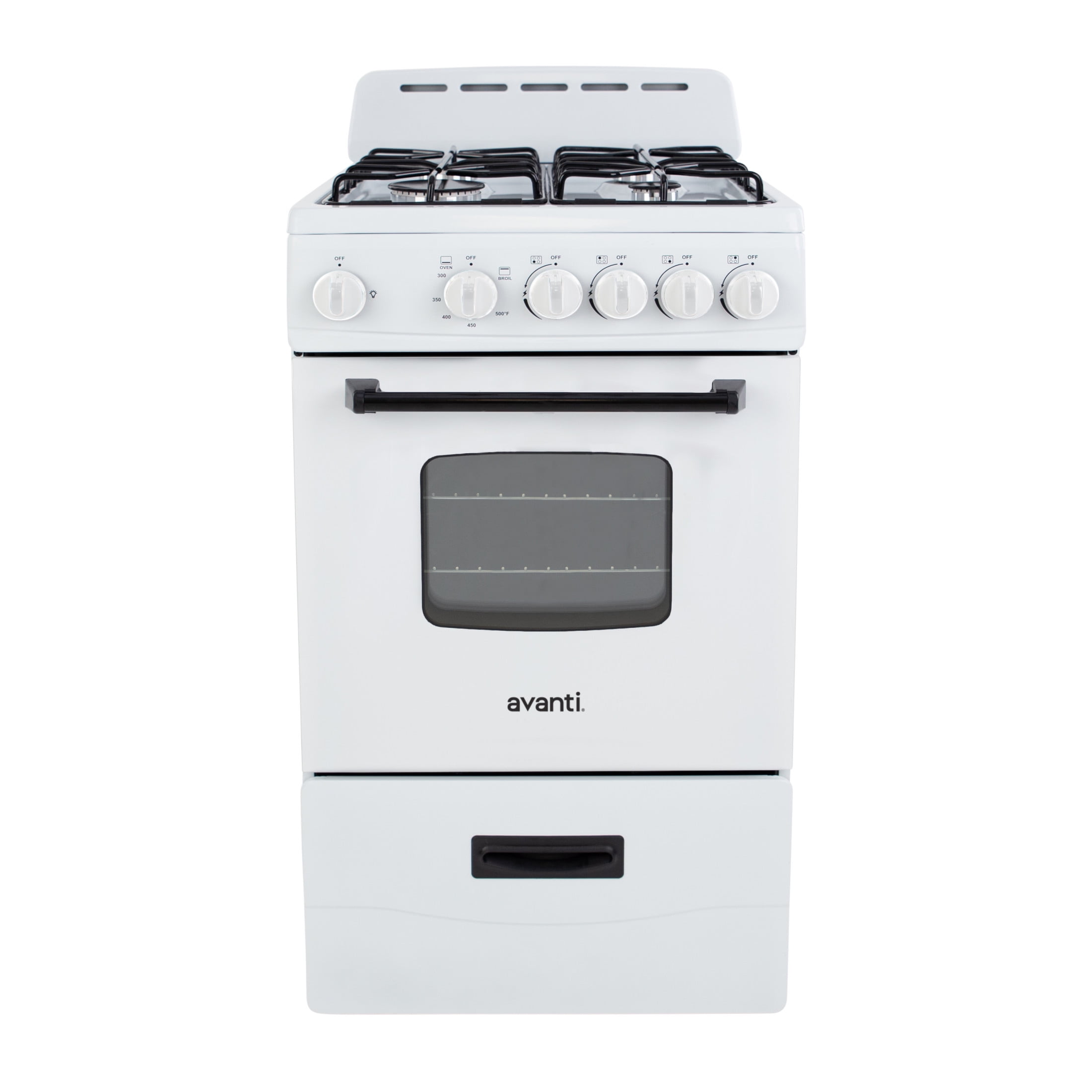 Avanti 20" Compact Gas Range Oven, in White (GR2011CW)