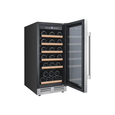 Avanti - Designer Series 28-Bottle Wine Cooler - Stainless steel