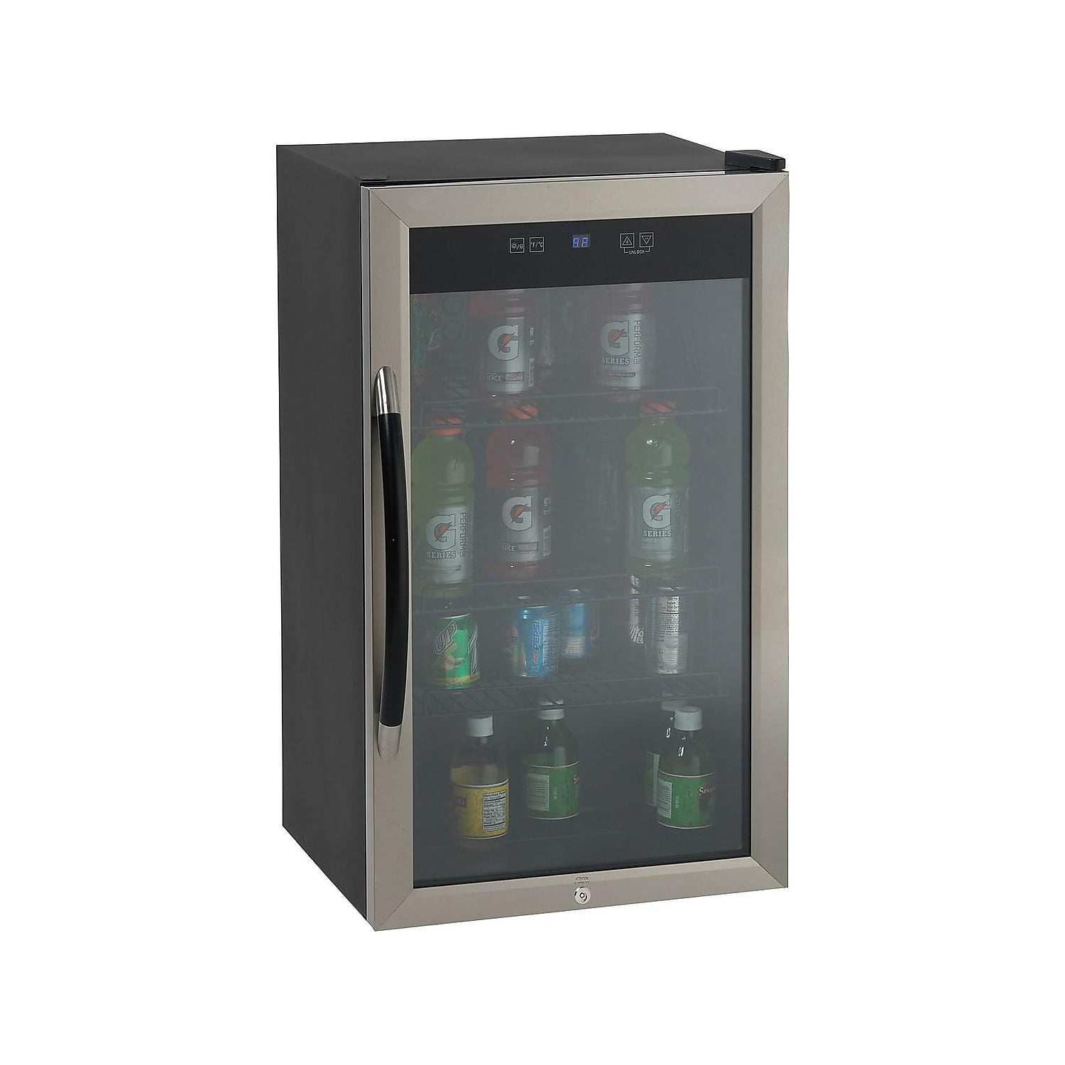 Avanti 3 cu ft Refrigerator, Black/SS Framed Glass, Each (AVA132728)