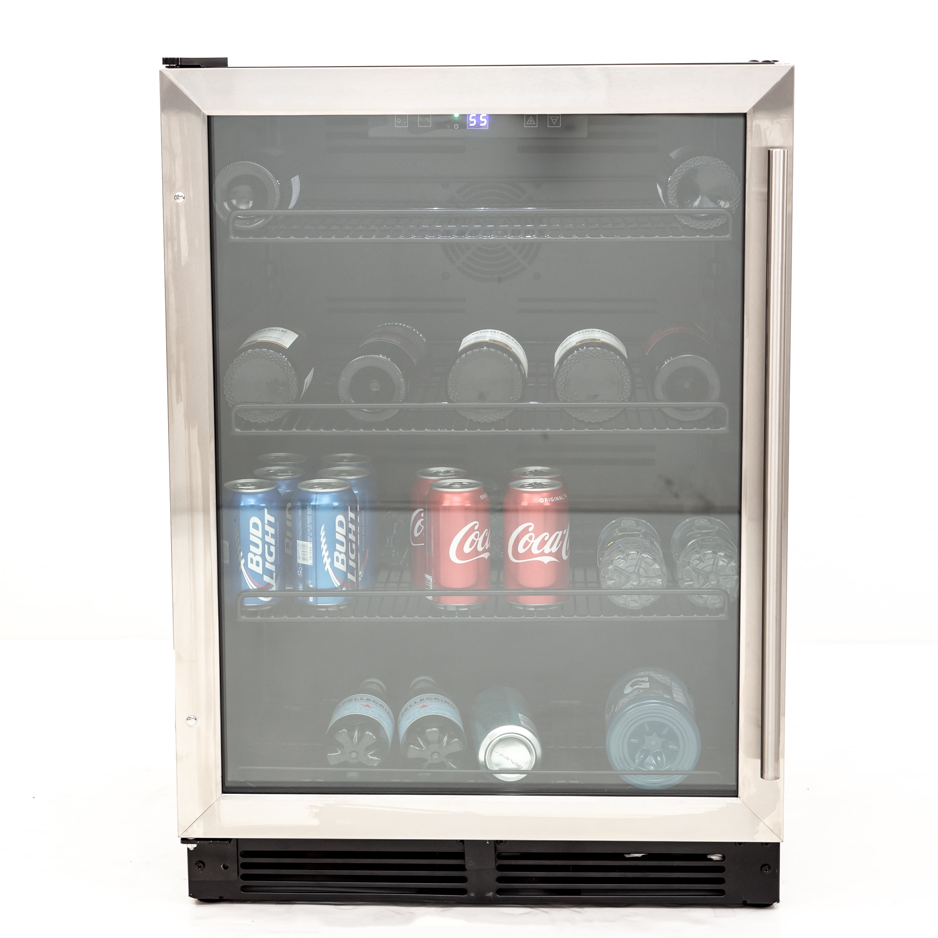 Avanti 5.2 Cu. Ft. Stainless Steel Beverage Center with Glass Door