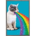 thumbnail image 1 of Avanti - Cat Pukes Rainbow Wall Poster, 22.375" x 34" Framed, 1 of 5