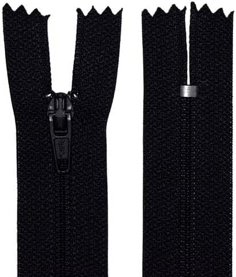 Avanti Craft Polyester 5" Zippers For Sewing, Plastic Zippers For Bags
