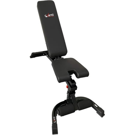 Avanti FID Incline Decline Adjustable Utility Weight Bench, Solid Construction, Easily Adjustable for Exercise Weight Lifting, Dumbbell, Detachable Leg Lock, Home Gym