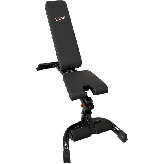 Avanti FID Incline Decline Adjustable Utility Weight Bench, Solid Construction, Easily Adjustable for Exercise Weight Lifting, Dumbbell, Detachable Leg Lock, Home Gym