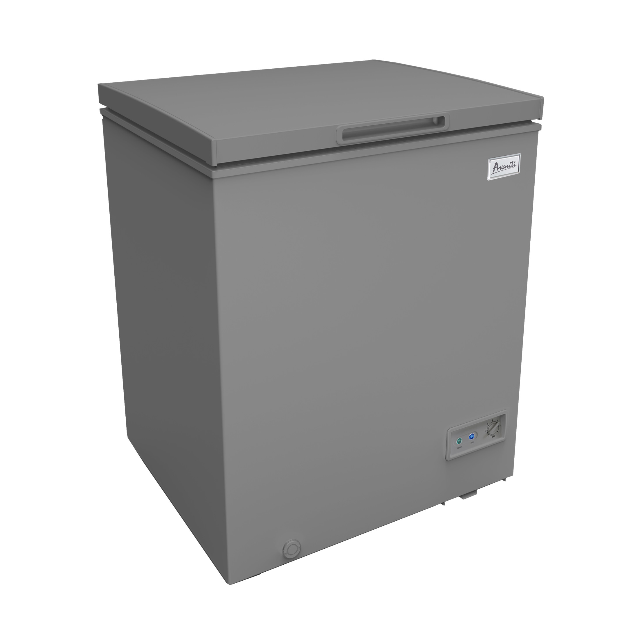 Avanti Garage Ready Chest Freezer, 5.0 cu. ft. Capacity, in Smoke Grey