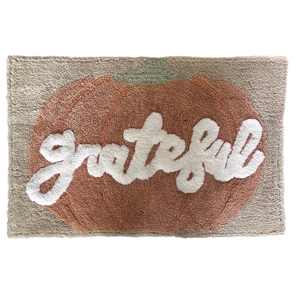 Avanti Grateful Pumpkin Patch Bath Rug 20x30 Skid-Resistant Autumn Bath Mat