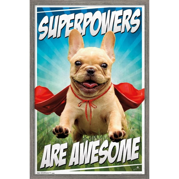 Avanti - Happy Dog Wall Poster, 14.725" x 22.375", Framed