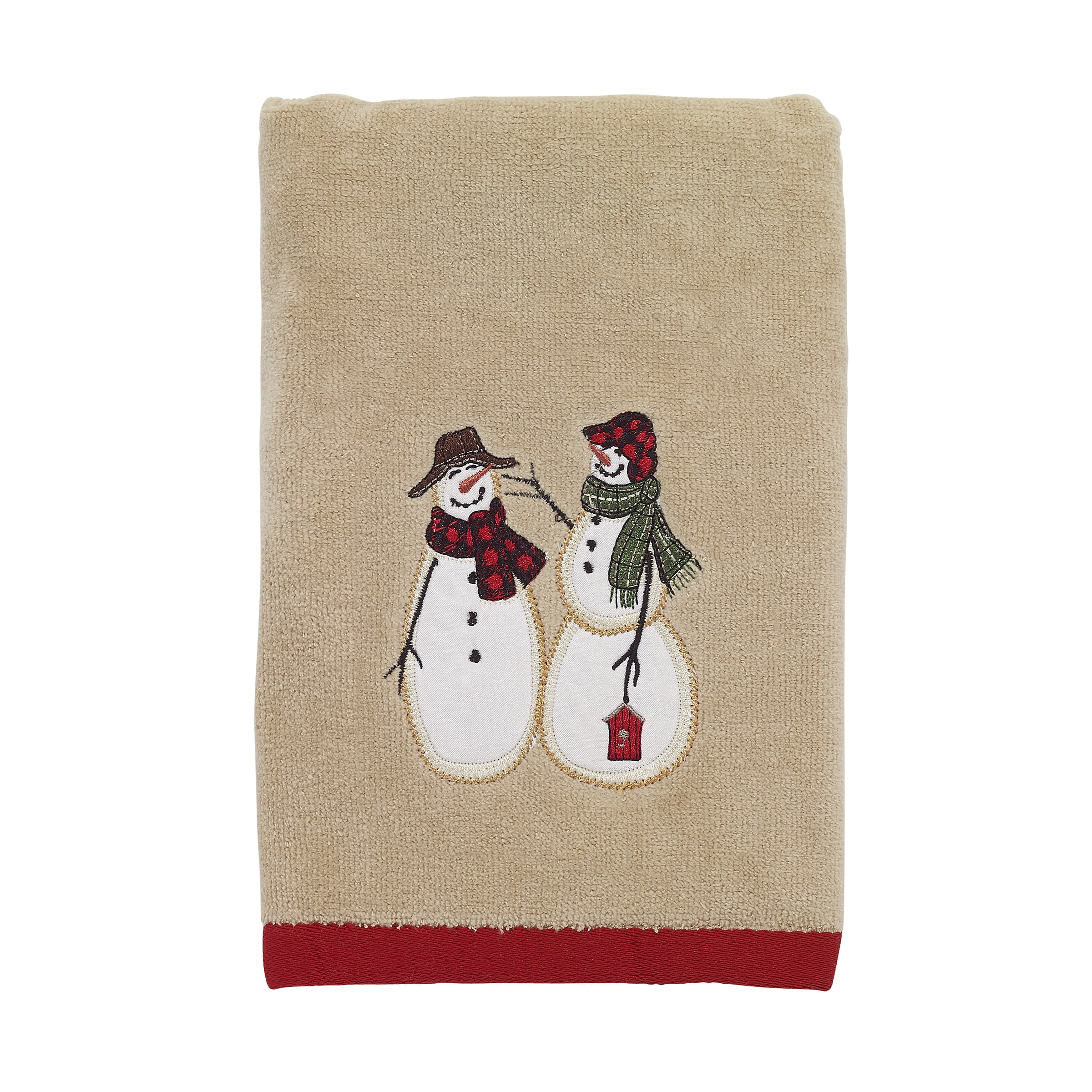snowman hand towel