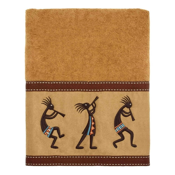 Avanti Kokopelli Hand Towel in Nutmeg