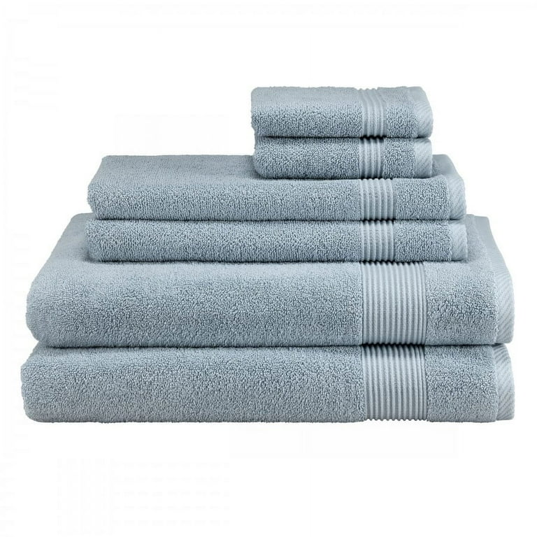 Avanti Linens 6 Pc Solid Color Towel Set Blue Walmart