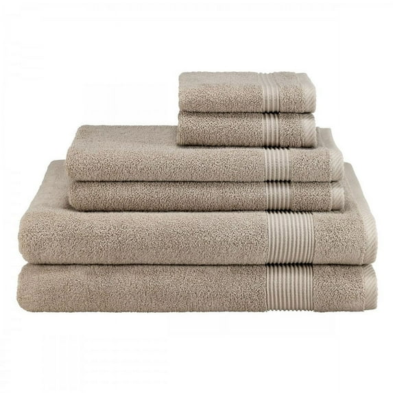 Avanti Linens 6 Pc Solid Color Towel Set - Linen
