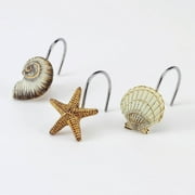 Avanti Linens Antigua Coastal Shower Curtain Hooks (Set of 12)