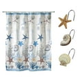 thumbnail image 1 of Avanti Linens Antigua Shower Curtain & Hook Set, 1 of 3