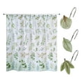 thumbnail image 1 of Avanti Linens Ombre Leaves Shower Curtain & Hook Set, 1 of 3