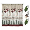 thumbnail image 1 of Avanti Linens Avanti Snowmen Gathering Shower Curtain & Shower Hook Set - Multicolor, 1 of 3