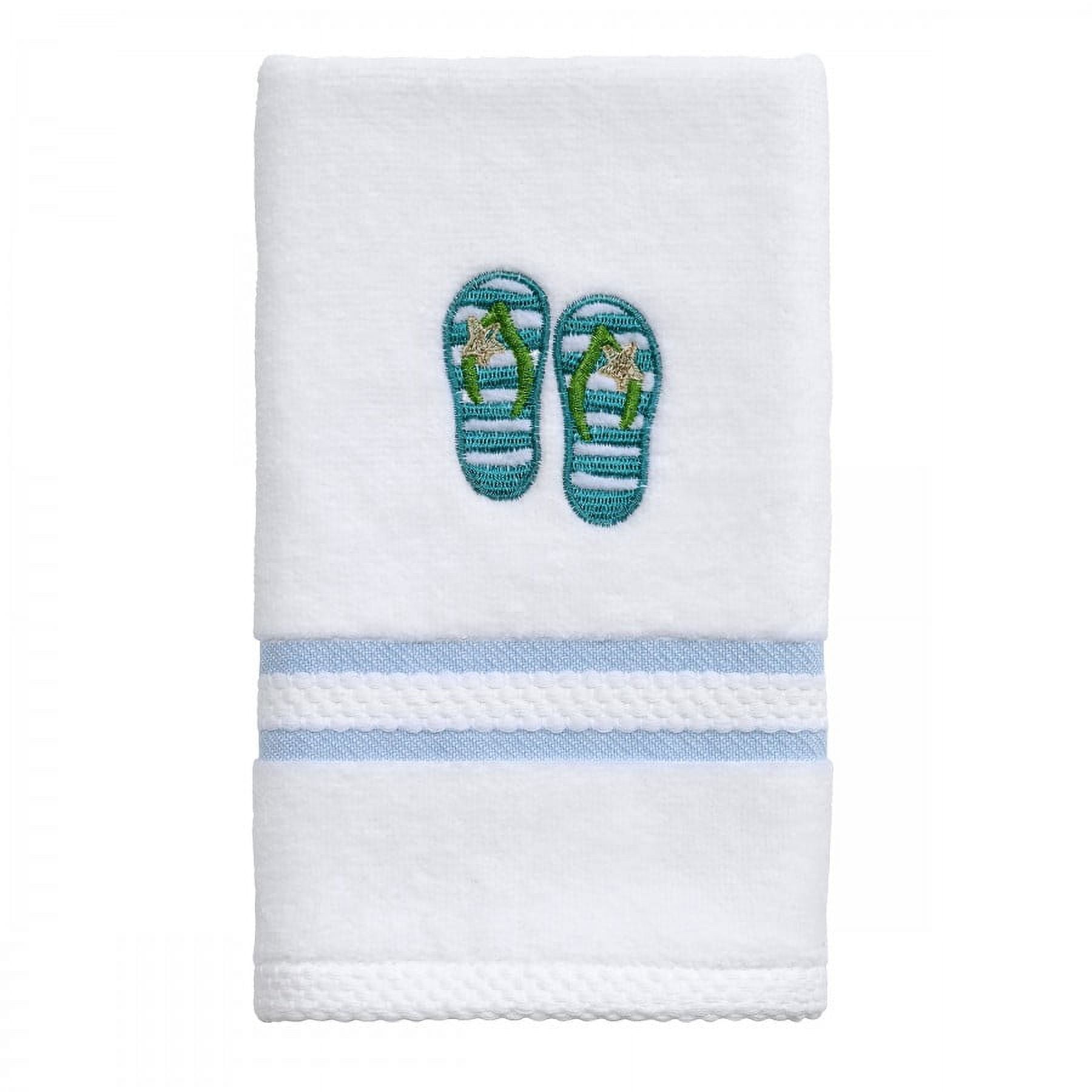 Beach Mode Embroidered Cotton Fingertip Towel Set