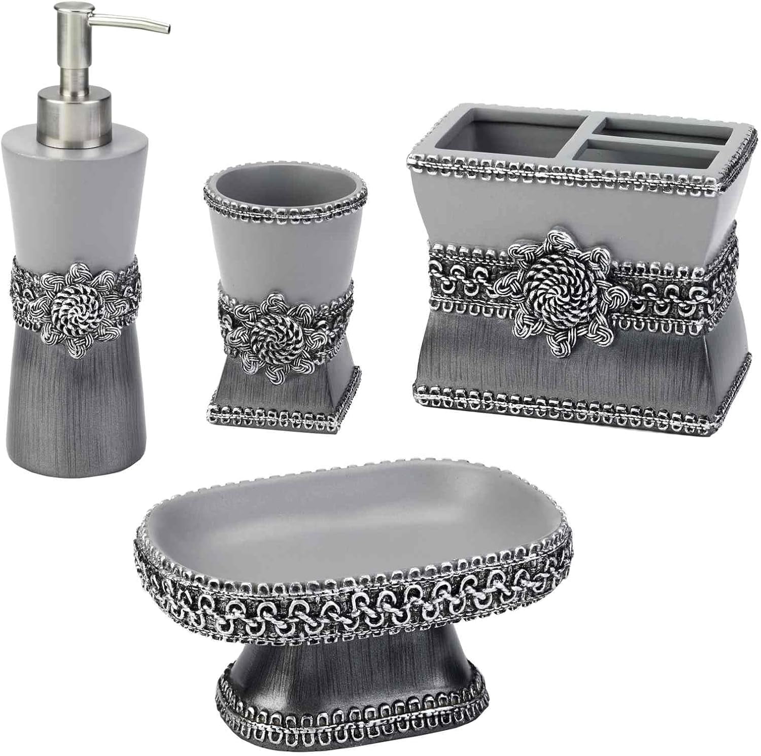 Vaso Chinoiserie Bianco SKL Home Vern Yip - Design Scanalato In Ceramica Per Un Singolo Fiore, 12,7 Cm