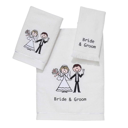 Avanti Bride & Groom 3-Piece Towel Set