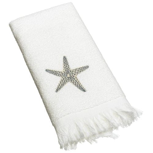 Avanti Linens By The Sea Fingertip Towel, White