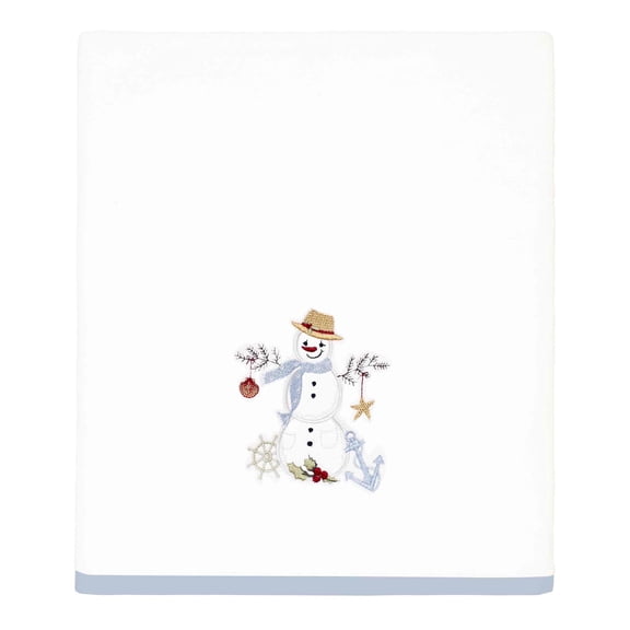 Avanti Coastal Snowman Bath Towel