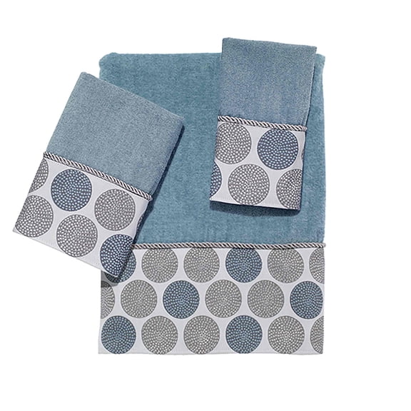 Avanti Dotted Circles 3-Piece Towel Set