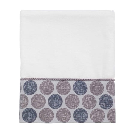 Avanti Linens Dotted Circles Collection, Bath Towel, White