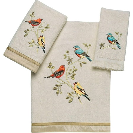 Avanti Linens Gilded Birds 3 Piece Towel Set