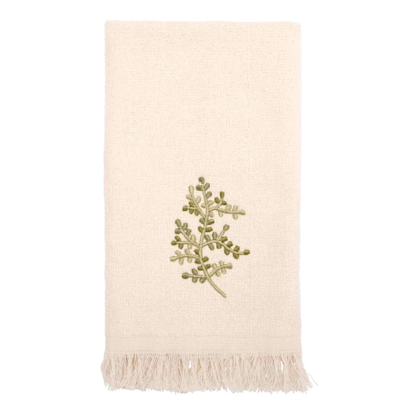 Avanti Linens Greenwood Fingertip Towel, Ivory
