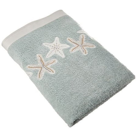 Avanti Linens Sequin Shells Bath Towel, Mineral