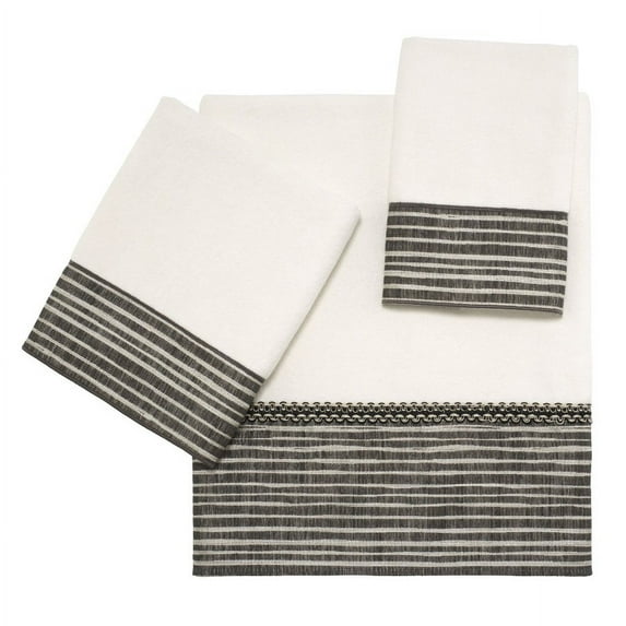 Avanti Linens Weston 3 Piece Towel Set - White