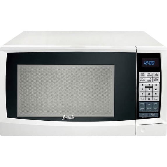 Avanti MT112K0W 1.1 Cubic Foot Microwave Oven 8.23 gal Capacity - Microwave - Glass - White