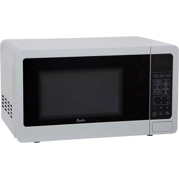 Avanti MT7V0W Microwave Oven 700-Watts Compact with 6 Pre Cooking Settings, Speed Defrost, Electronic Control Panel and Glass Turntable, White