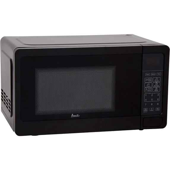 Avanti MT7V1B Microwave Oven 700-Watts Compact with 6 Pre Cooking Settings, Speed Defrost, Electronic Control Panel and Glass Turntable, Black