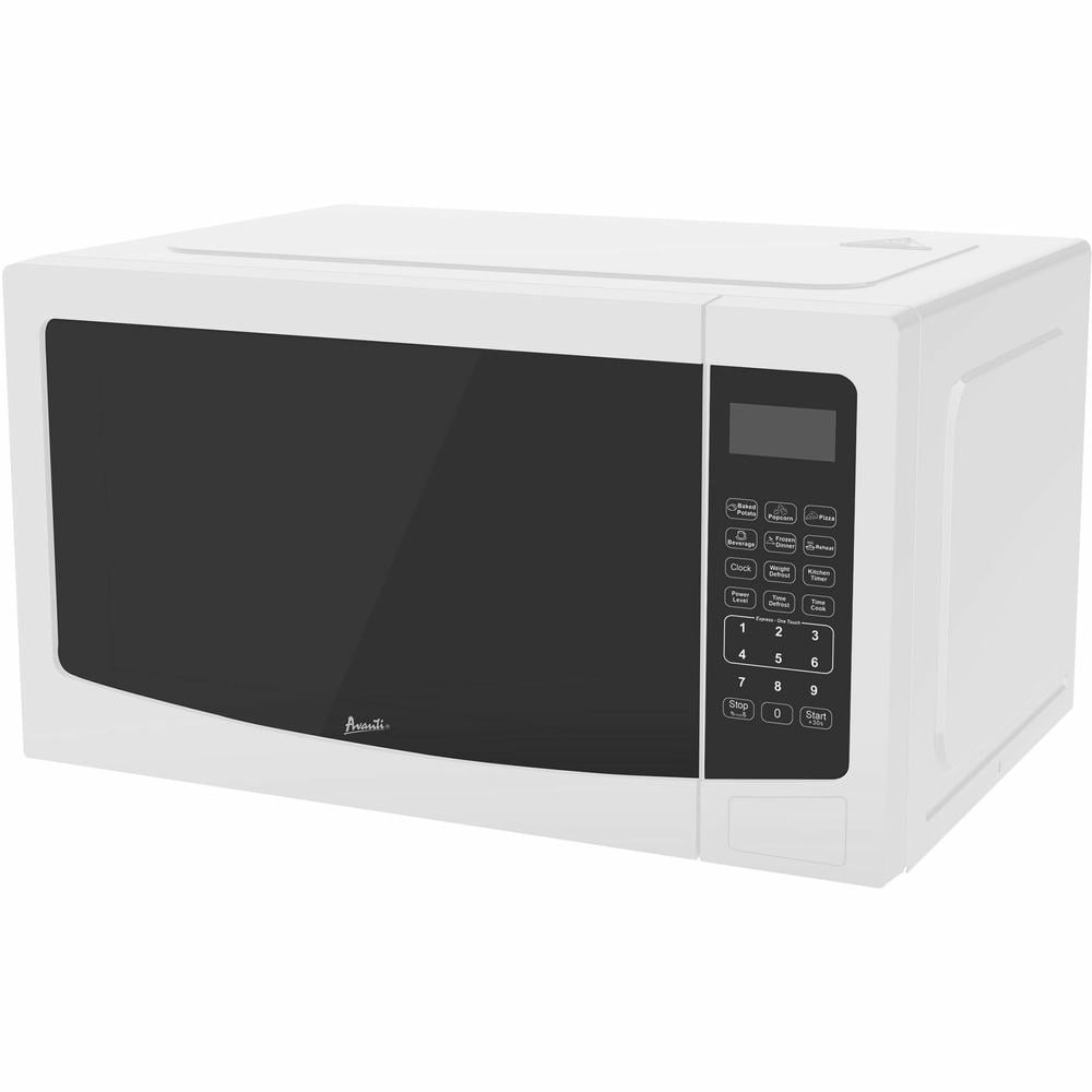 Avanti 1.1 cu ft White Countertop Microwave with Timer