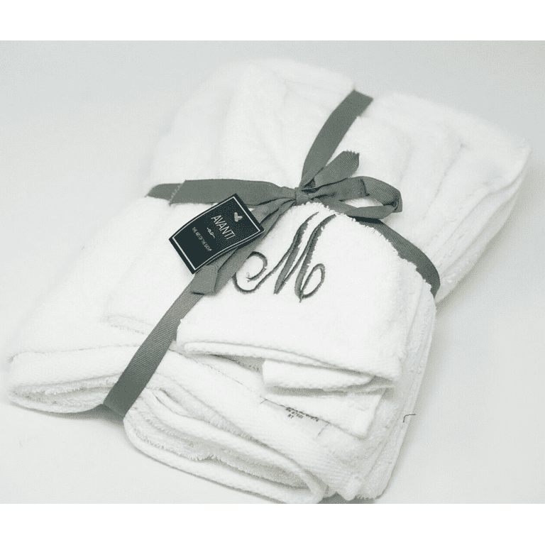 Personalized 3-Piece Embroidered Bath Towel Set
