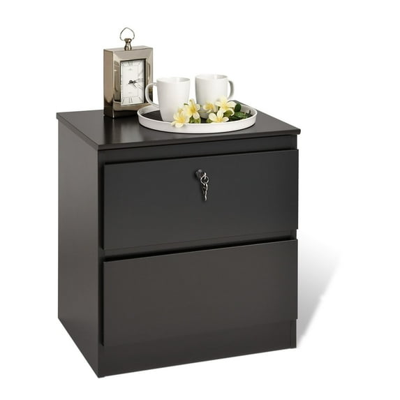 Avanti Night Stand -2 Drw - Color:Espresso-Color:Espresso