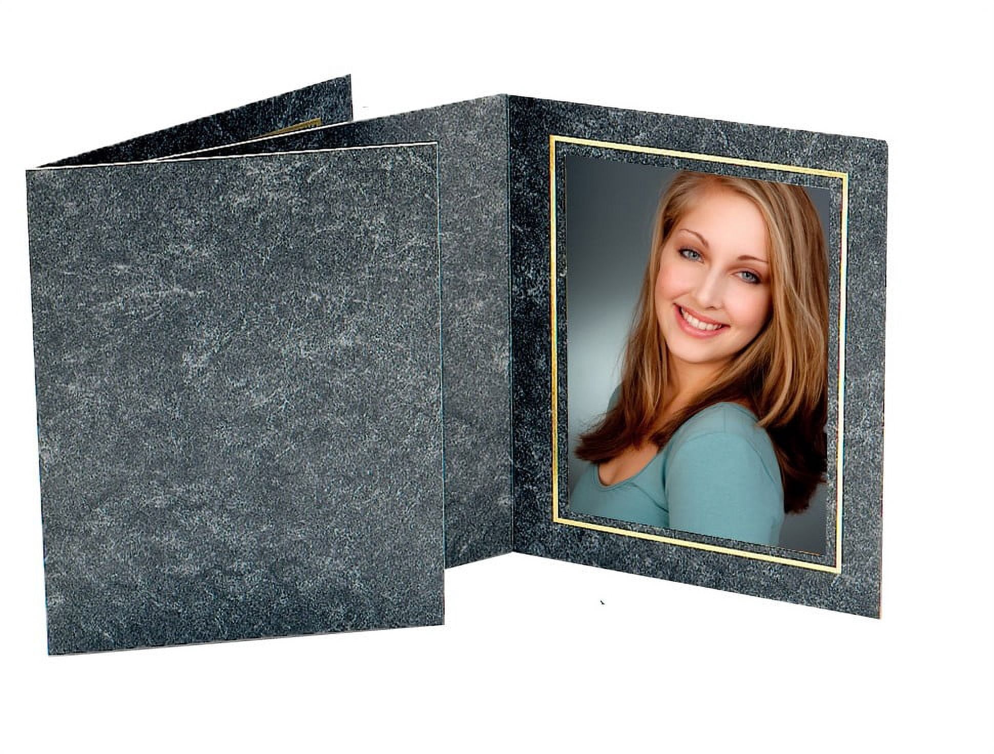 TAP  Avanti Photo Folder Black Marble/Gold- (box of 100)