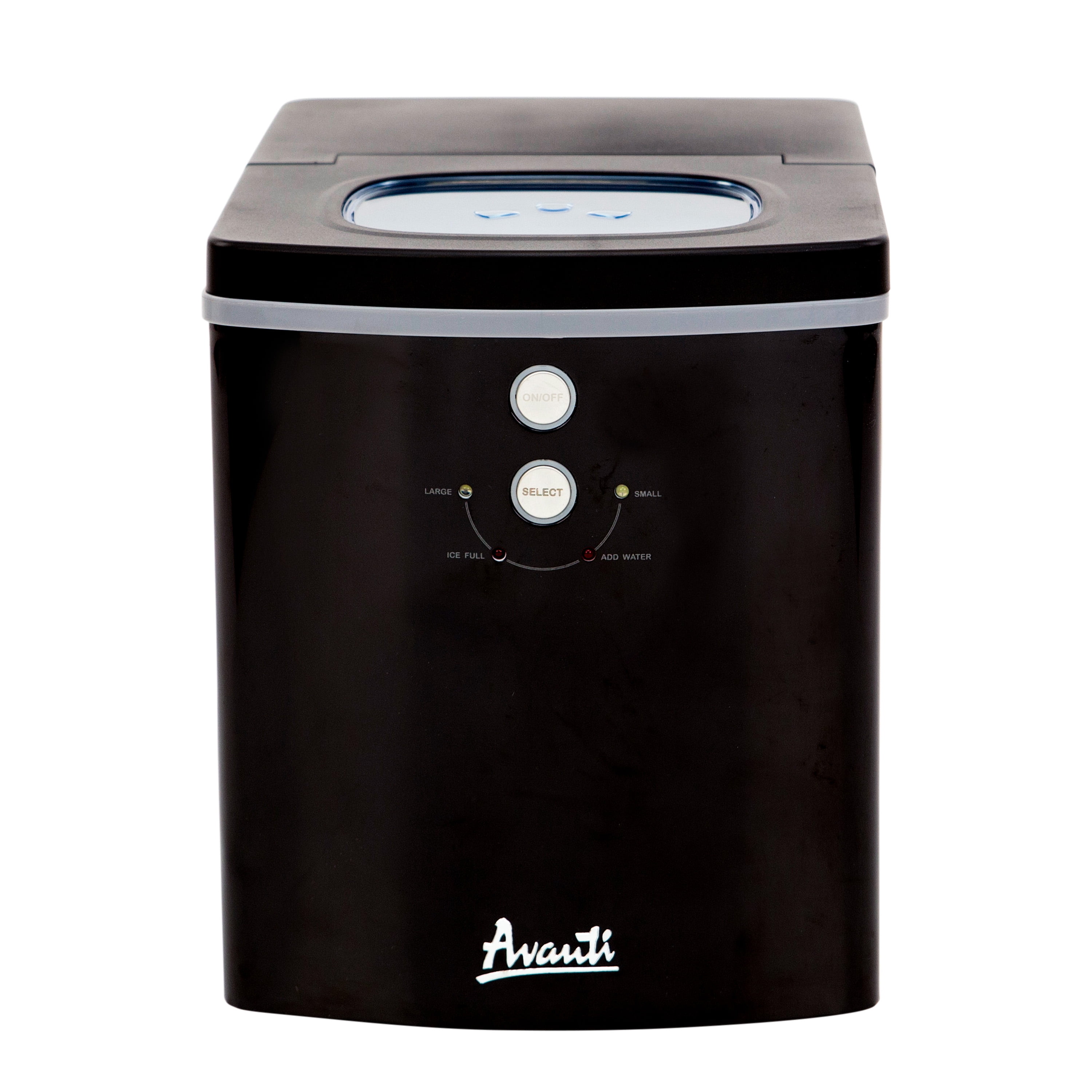 Avanti Portable Countertop Ice Maker, in Black Stainless Steel
