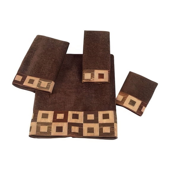 Avanti Precision Cotton Fingertip Towel Bedding, Brown, 11″ x 18″