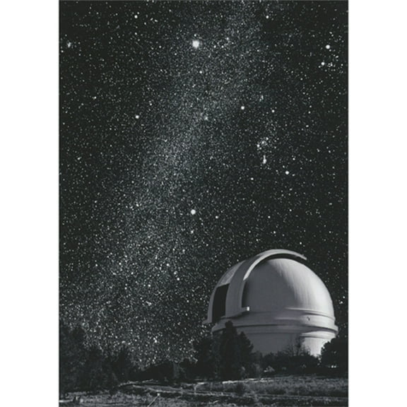 Avanti Press California Observatory and Milky Way Vintage Black and White Photo Thank You Card