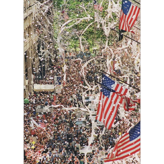 Avanti Press Canyon of Heroes: Ticker Tape Parade in New York City Vintage Photo Birthday Card