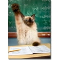thumbnail image 1 of Avanti Press Cat Raising Hand Funny / Humorous Graduation Congratulations Card, 1 of 2
