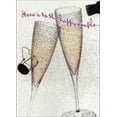 thumbnail image 1 of Avanti Press Champagne Flutes with Bubbles Wedding / Marriage Congratulations Card, 1 of 2