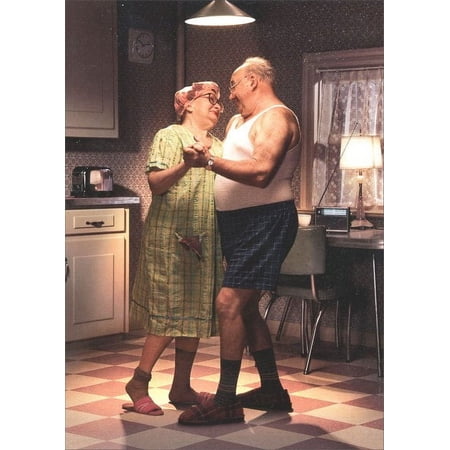 Avanti Press Couple Dancing In Kitchen Anniversary Card