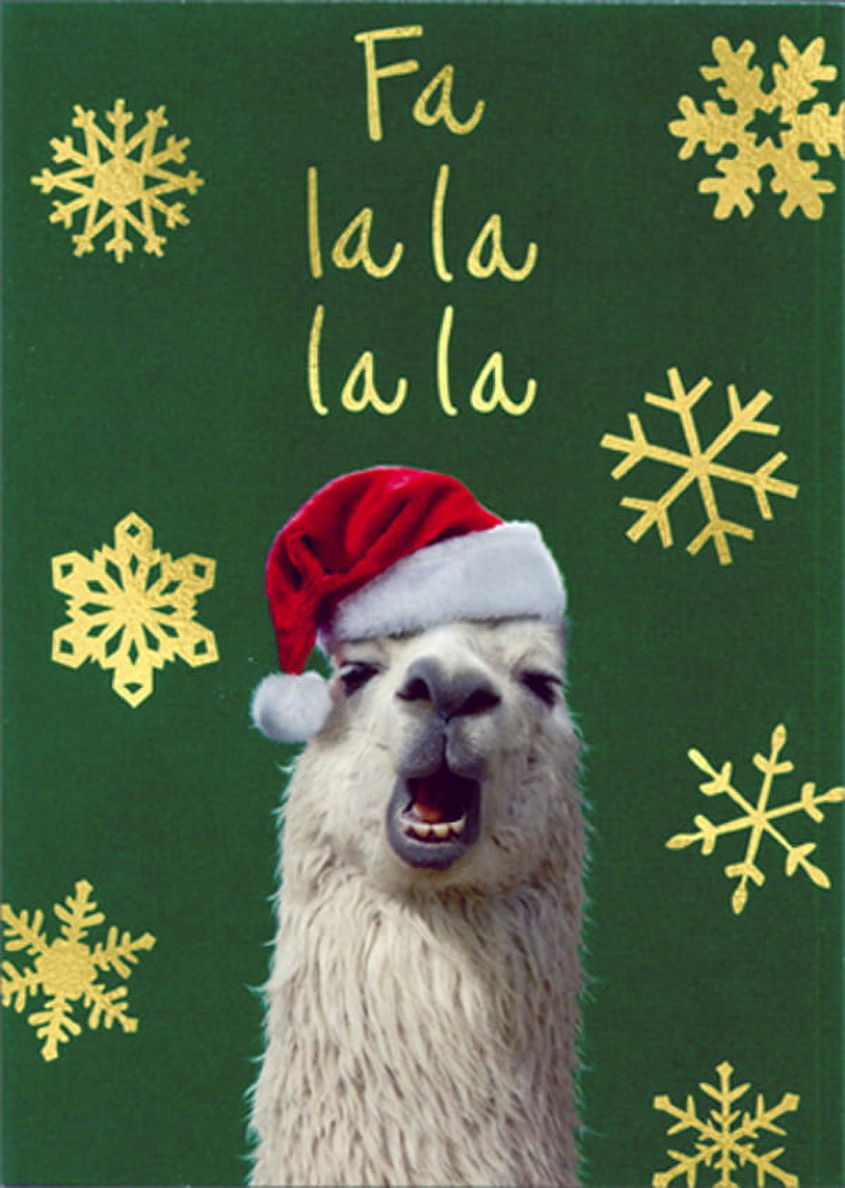 Avanti Press Fa La La La Llama Funny / Humorous Christmas Card (1 card/1 envelope)